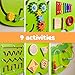 Spark & Wow Crocodile Activity Wall Panels | Light Green | Ages 18m+ | Montessori Sensory Wall Toy | 9 Activities| Busy Board Toys for Toddlers