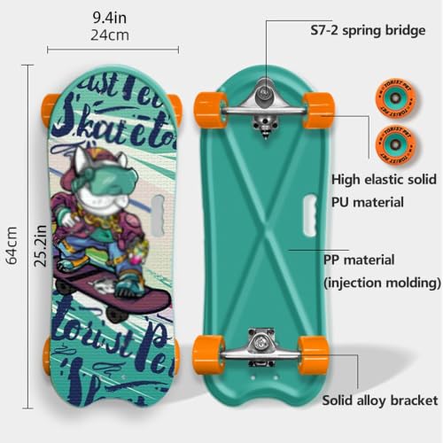 Annesc 25 Inch Pet Skateboard