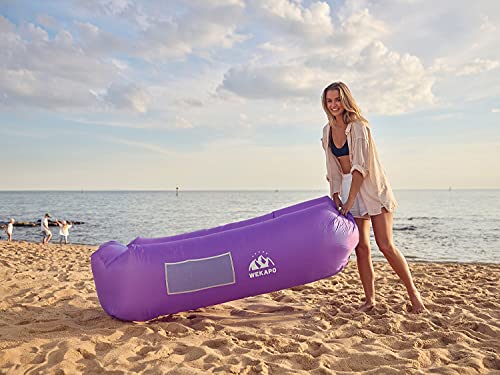 Wekapo Inflatable Lounger Air Sofa Hammock-Portable,Water Proof& Anti-Air Leaking Design-Ideal Couch For Backyard Lakeside Beach Traveling Camping Picnics & Music Festivals Camping Compression Sacks #TOP3