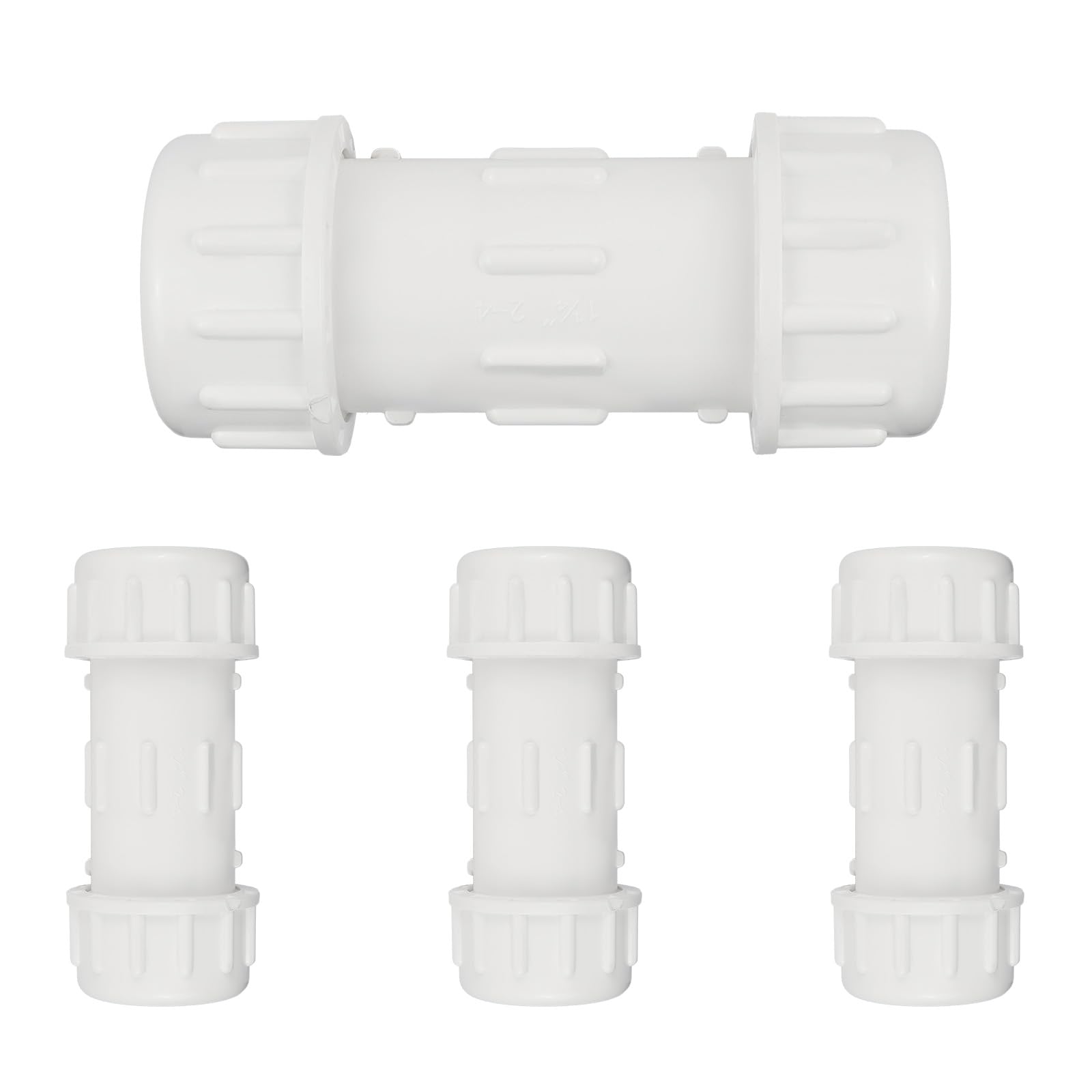 Confezione da 4 giunti a compressione EFIELD in PVC, Schedule 40, tubazioni a collegamento rapido e riparazioni di tubi in PVC, (PVC040-4PCS)