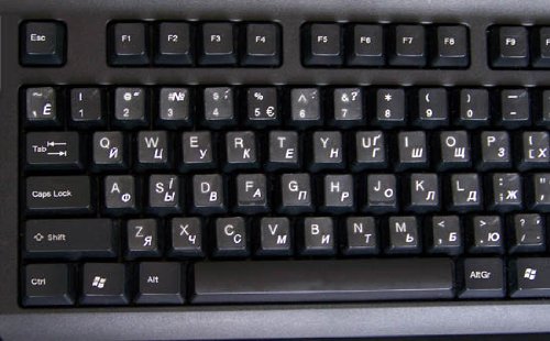 Pegatinas transparantes letras blancas teclado laptop miniatura 3