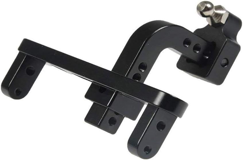 RCLions CNC Aluminum Adjustable Drop Trailer Hitch Receiver for Axial SCX10-II 90046 1/10 RC Crawler Car