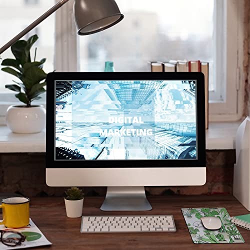 Cute Mouse Pad, Custom Cat Cactus Plant Mousepad Green, Original Aesthetic Mouse Pad Design, Washable Square Cloth Mousepad For Office Laptop, Non-Slip Rubber Base Mouse Pads For Wireless Mouse #TOP2