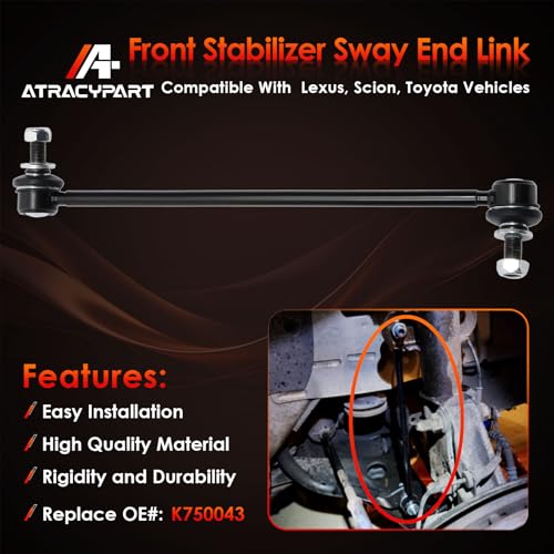K750043 Front Sway Bar End Links for Toyota RAV4, Prius, Lexus CT200h, NX & Scion - Image 4