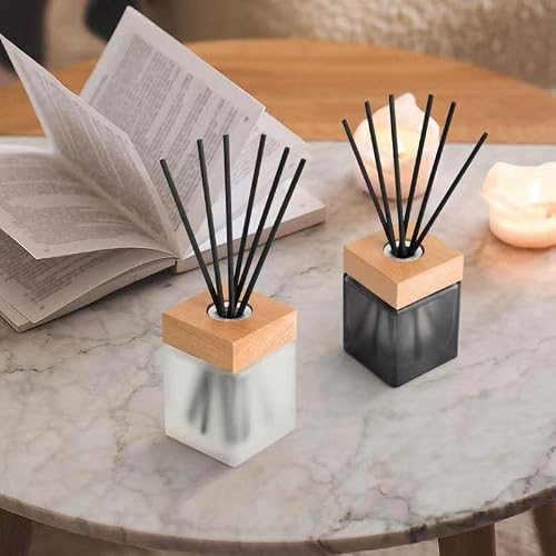 Reed Diffuser Set, Rose & Violet Scented, Modern and Classic Fragrance, 10 Scent Diffuser Sticks, 6.1 oz /180ml,Home Decor Bedroom Living Room Bathroom Office - Thumbnail 5