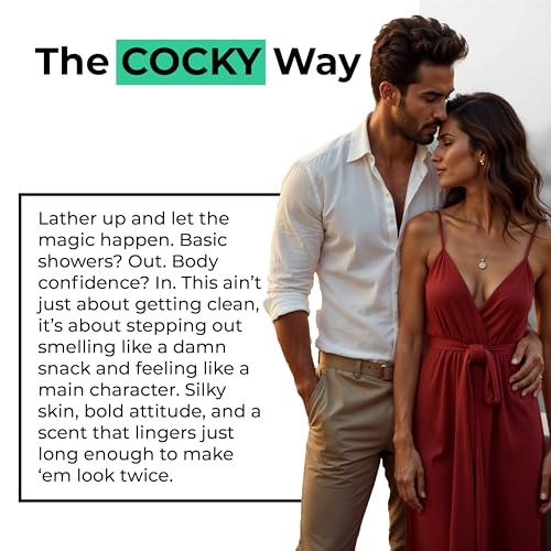 Image of Cocky - The One Body Wash for Men | All-in-One Deep Cleansing, De-Tan, Detox, Anti-Acne | Powered by Witch Hazel, Salicylic Acid & Charcoal | Luxe Fragrance - Woody & Spicy | Sulphate & Paraben Free | 300 ml