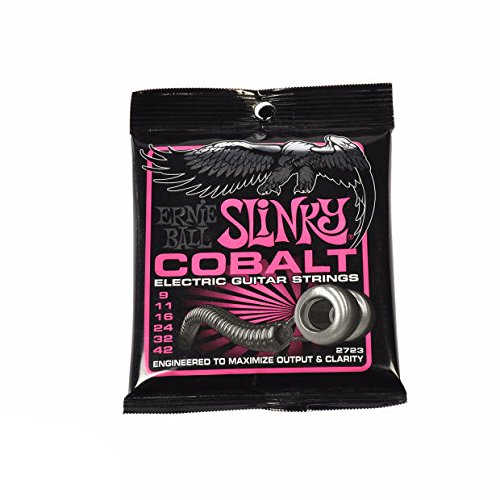 Ernie Ball 2723 Cobalt Super Slinky Electric Guitar Strings Set (9-42)