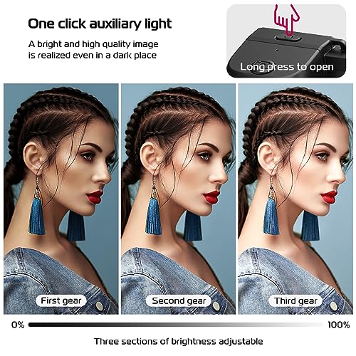 Image of ULANZI CG02 Upgraded Smartphone Camera Shutter Handle Grip w Detachable Wireless Bluetooth Remote Control,Three-Gear Adjustable Fill Light for iPhone Samsung Google OnePlus Phones Video /Photo Shooting