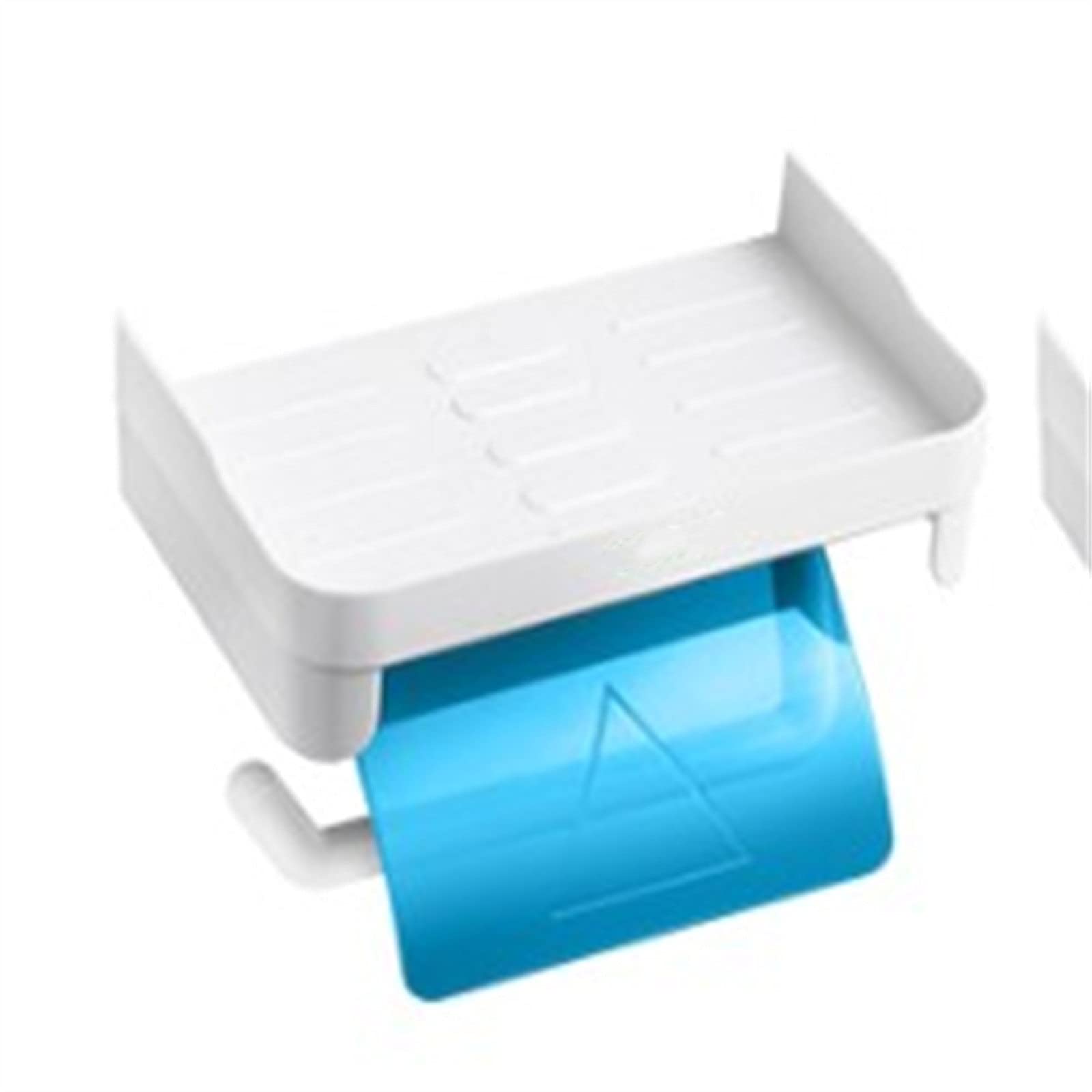 Paper Towel Holders Toilet Paper Towel Box Wall Hanging Waterproof Holder for Kitchen Bathroom and Toilet(Blue)