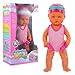 Angoily Lifelike Baby Doll Elettrico Neonato Bambole Piscina Full Body Baby DollPool piscina accessori