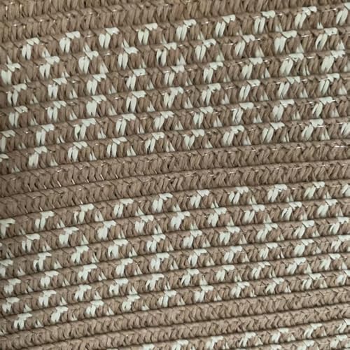 Bolso de hombro tejido con detalles de cuero miniatura 4