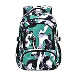 Yvechus Mochila escolar casual para viagem ao ar livre, camuflagem, presentes de Natal para meninos e meninas, Camuflagem verde Ay, tamanho �nico