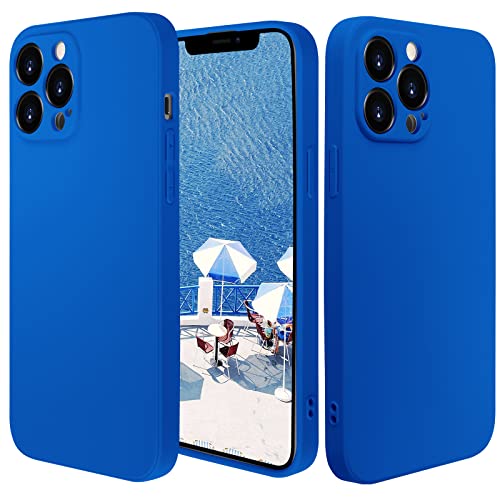 Compatible iPhone 12 Pro Max Case TPU Slim Shock-Proof Protective iPhone 12promax Case for Apple iPhone 12 Pro Max Full Coverage iPhone 12 Max Pro Case with Camera Protection 6.7 inch (Klein Blue)