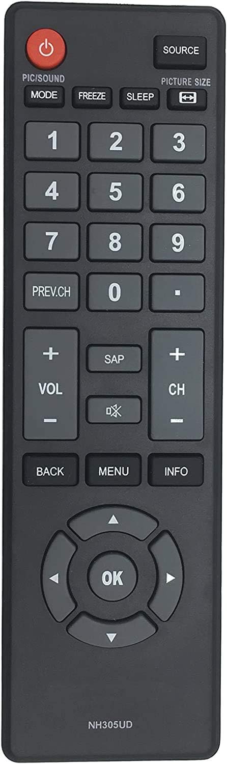 NH305UD Remote Control Replacement for Emerson LCD HDTV TV