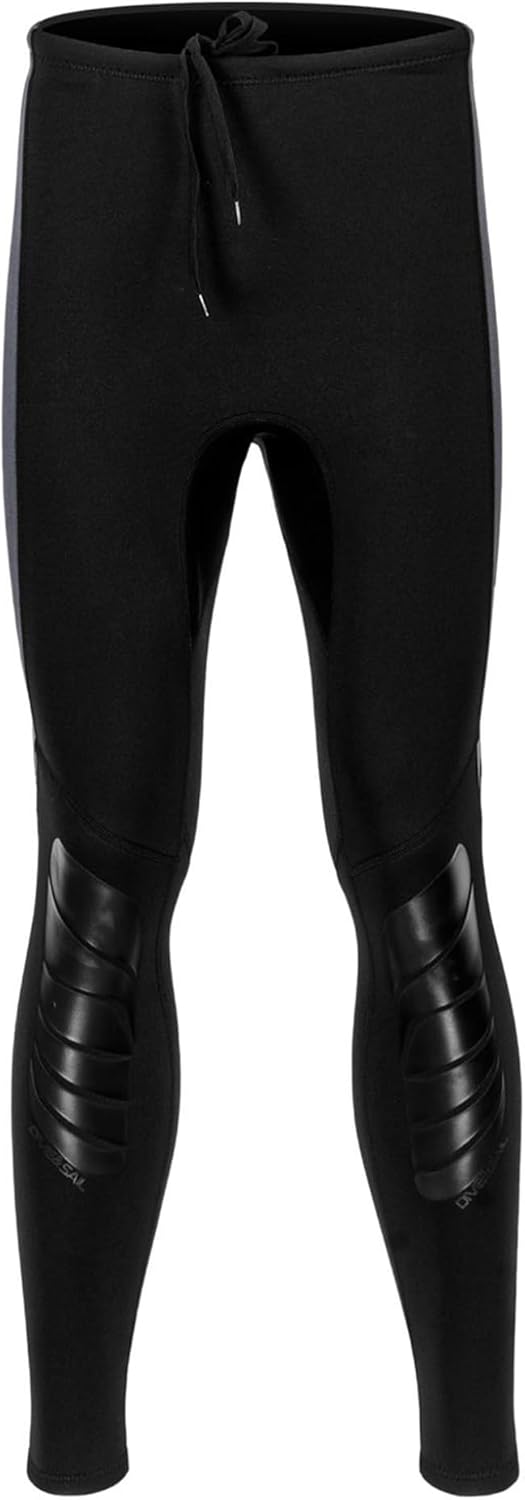 Hansber Men 3mm Neoprene Swimming Snorkeling Diving Surfing Suit Wetsuit Bottoms Color Block Swim Pants