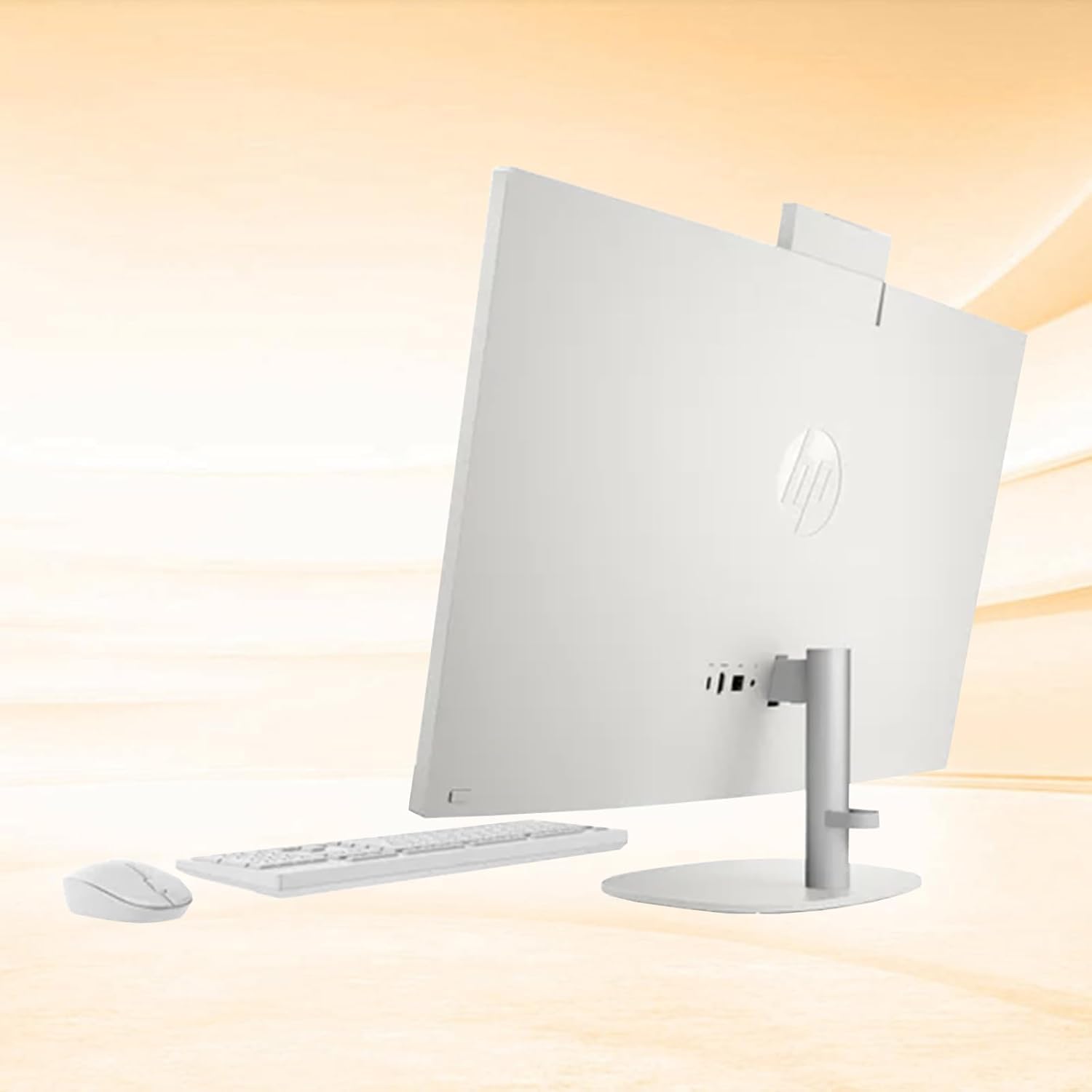 HP 27" FHD Touchscreen All-in-One Desktop, AMD Ryzen 5 7520U Quad Core, 16GB RAM 1TB SSD, 9H DVD & Wireless Keyboard & Mouse, Bluetooth, HDMI, Wi-Fi 6, Windows 11 Home, White