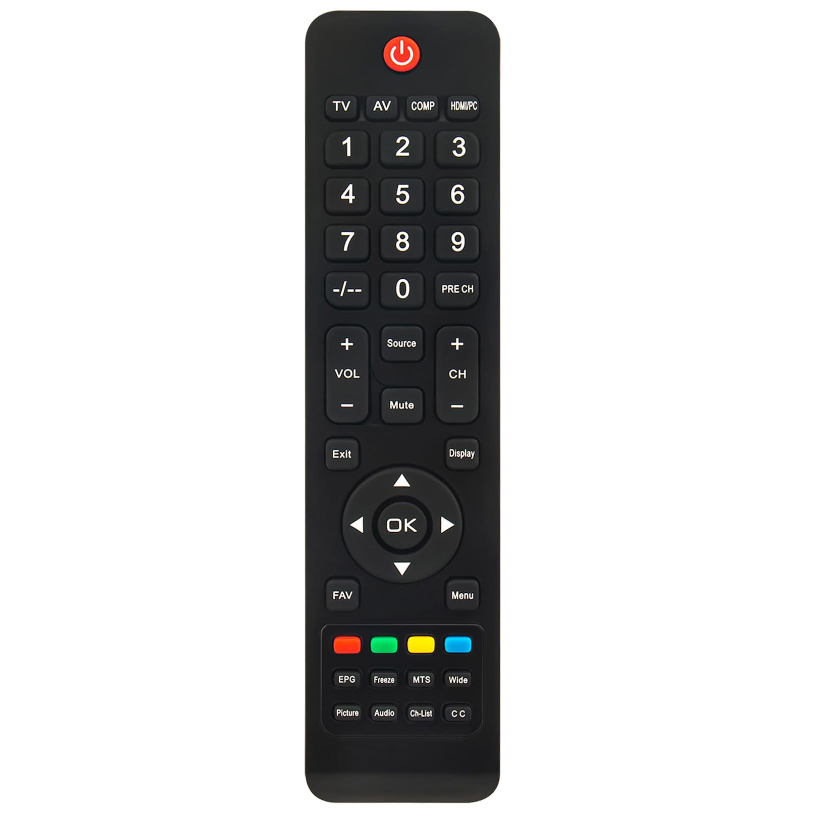 Télécommande 398GRABD1NENEC pour TV LED NEC E654 E464 E323 - 6