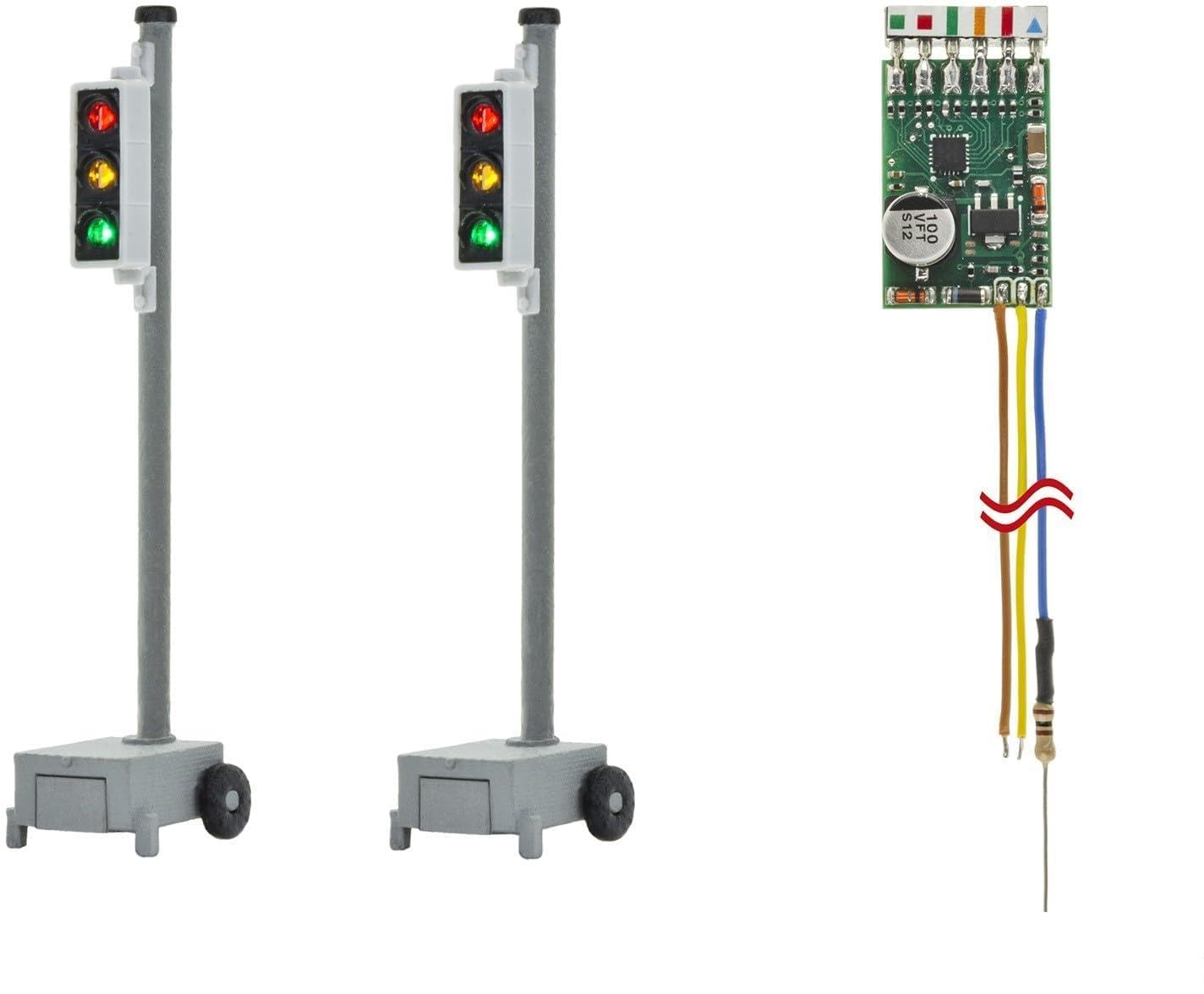 5099 H0 Baustellen-/Verkehrsampel, 2 Stück