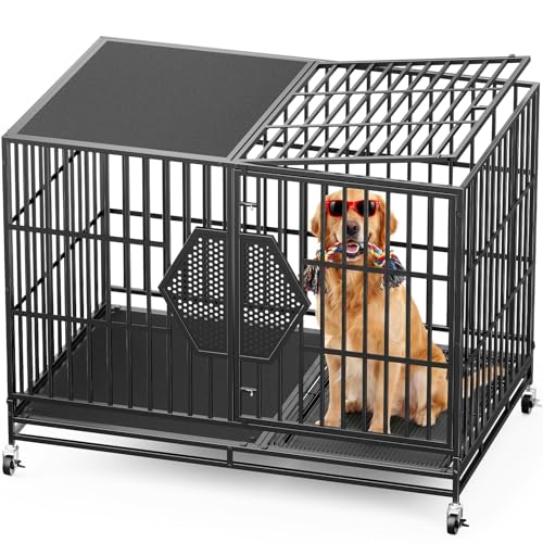 CAMMOO 48'' Heavy Duty Dog Crate