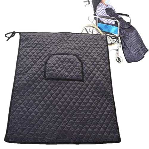 Manta para silla de ruedas – Funda ajustable resistente a la intemperie, manta impermeable para silla de ruedas – para actividades al aire libre en el hogar, enfermería, viajes diarios en clima frío