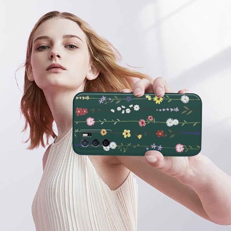 WOKEZ Ultratunt Telefonfodral för Oppo A98 5G med Blomma