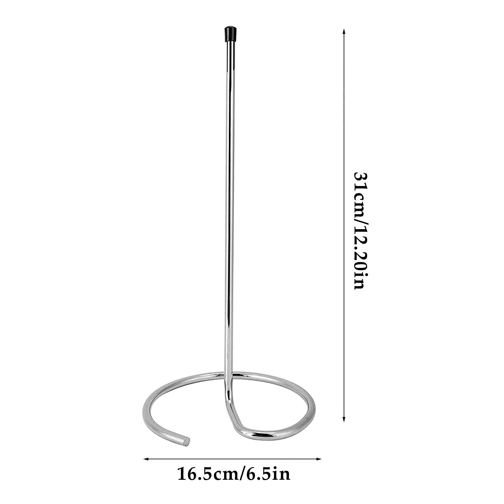 HERCHR Decanter Rack Soporte de acero inoxidable 16,5 x 16,5 x 31 cm