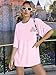 Magic Kingdom Shirts for Women: Oversized Castle Graphic Tees Magical Fairy Tale Gift Shirt Casual Short Sleeve Tops Pink-a