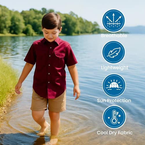 Youth Fishing Shirt Short Sleeves3