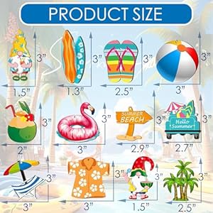 Summer Ornaments for Tree Wood, 24 Pcs Christmas Tree Decorations Hanging Ornaments for Holiday Home Indoor Outdoor Decorations Summer Ornaments for Tree Wood 24 Pcs Christmas Tree Decorations Hanging Ornaments for Holiday Home Indoor Outdoor Decorations