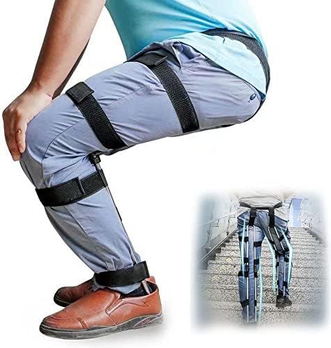 Invisible Wearable Chair - Portable Folding Seat for Fishing & Concerts, Lightweight Exoskeleton Design, Supports Up to 330lbs, Ideal for Subway Travel (Medium Size)