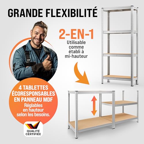 Étagère de rangement garage et atelier pour optimiser l'espace de stockage - 6