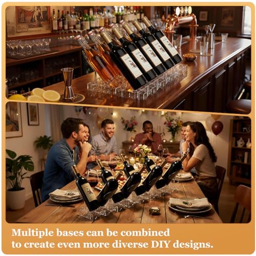 Soporte Modular de Acrílico para Botellas de Vino 2 Piezas miniatura 7