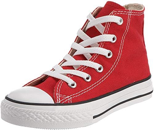 Converse Chuck Taylor All Star Hi Infant's Shoes Size 9 Red/White | Image 6