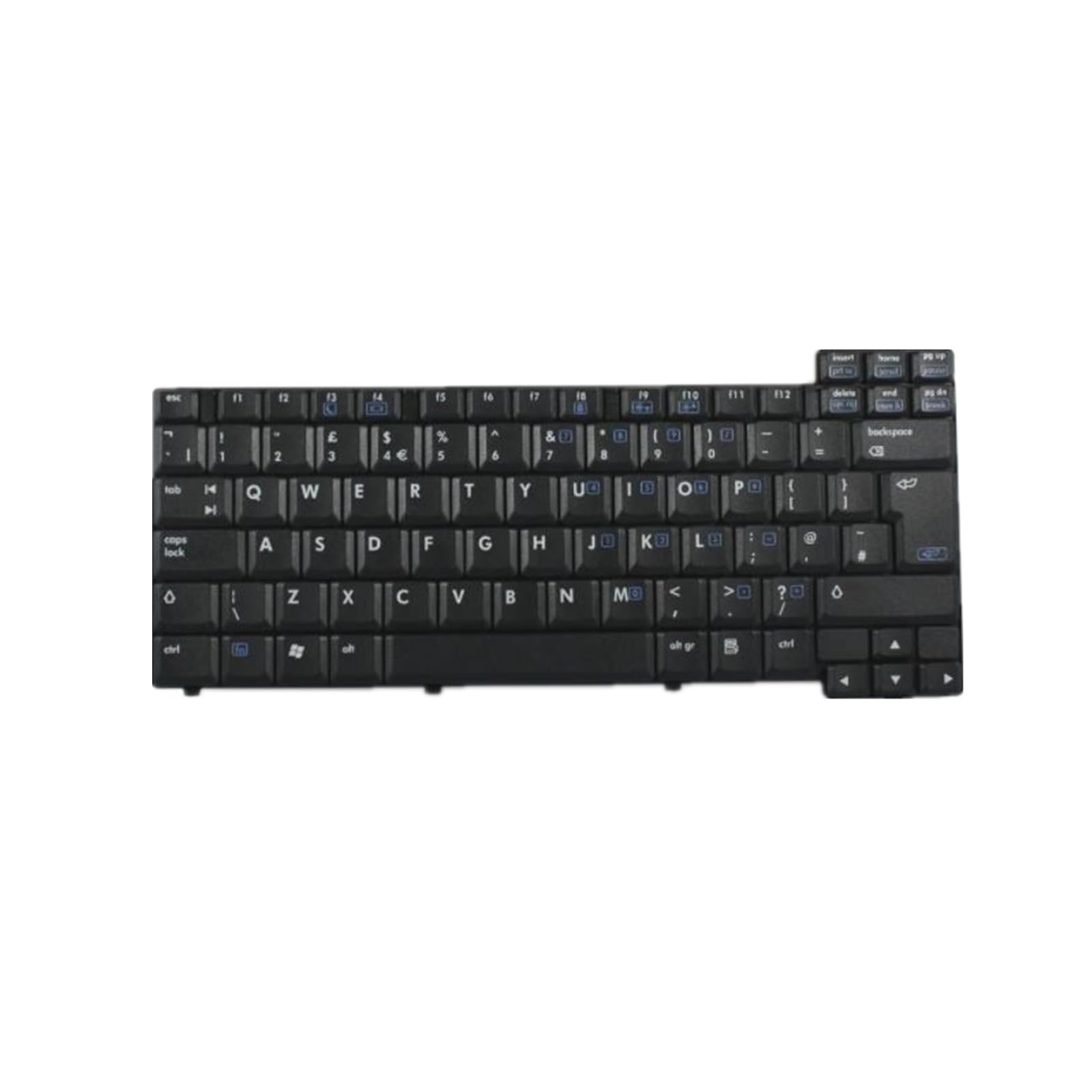 Teclado HP Compaq CQ nx8220 negro con distribución de teclas UK English para portátil 2