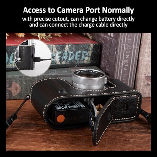 Funda MUZIRI KINOKOO para cámara Fuji X Half en cuero PU miniatura 3