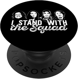 I Stand with The Squad Rashida Tlaib AOC Omar Ayanna Meme PopSockets Adhesive PopGrip