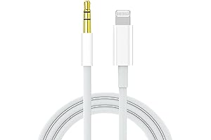 Apple MFi Certified iPhone Lightning to 3.5mm Auxiliary Audio Cable for Car,...