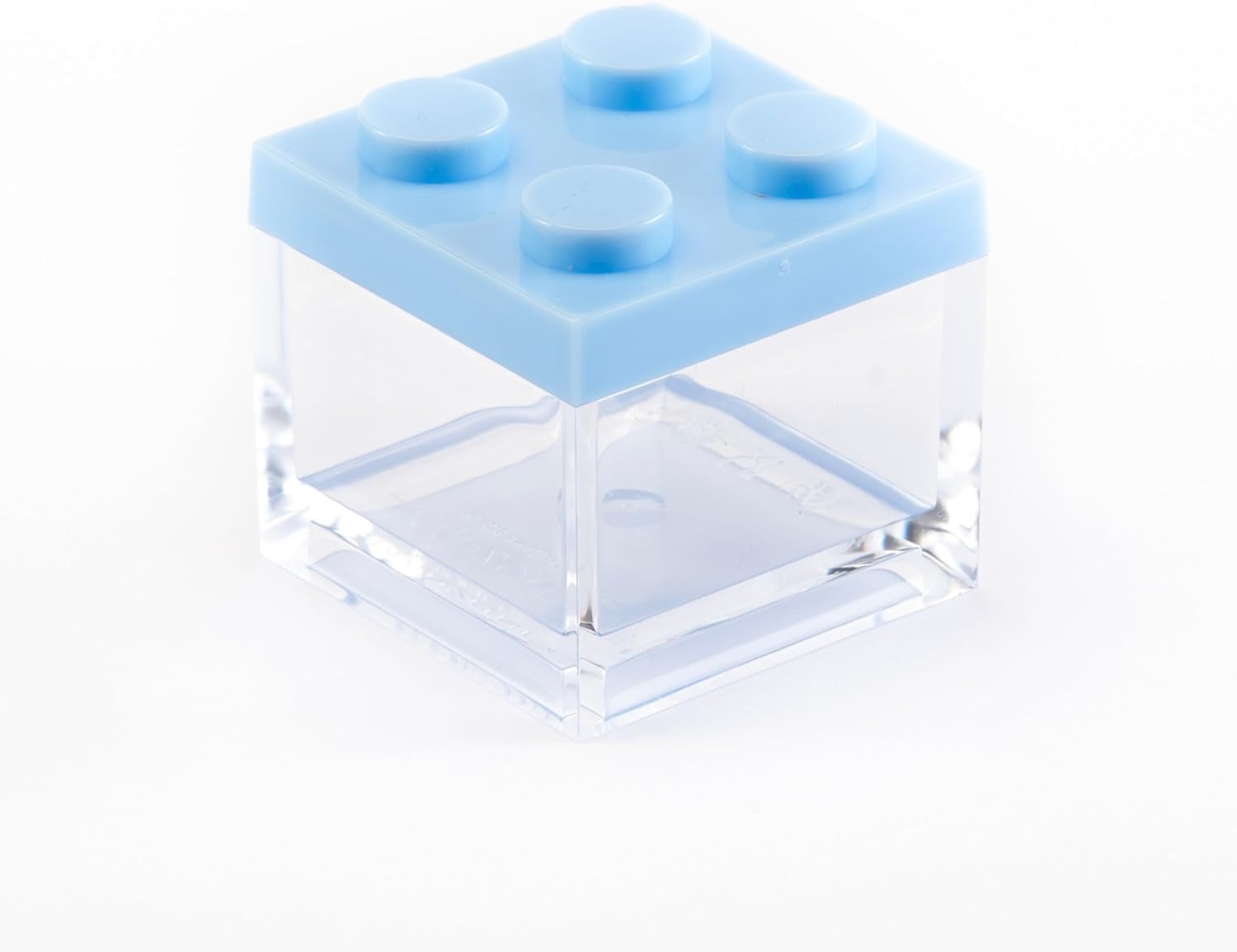 Manzoni Home – Behälter aus Ziegelstein – Set mit 48 Stück Farbe Blau – ideal als Gastgeschenk für Hochzeiten, Abschlussfeiern und kreative Dekorationen – Made in Italy