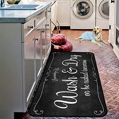 Laundry-Room-Long-Mat-Area-Rug-Non-Slip-Floor-Mat-Waterproof-Farmhouse-Carpet-for-Kitchen-40-x-20Black-2