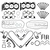 1GR-FE 4.0 Engine Rebuild Kit/w Full Gasket Set Crankshaft Main Bearing Timing Chain Piston Kit Fit For Toyota Tacoma 4Runner FJ Cruiser Tundra 4.0L V6 1GR-FE 2003-2015