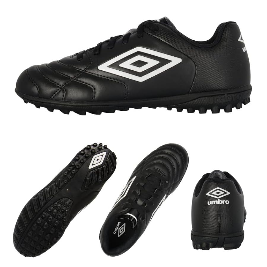★UMBRO★TOPI SHOELACE Umbro Men's Classico XI TF Soccer Turf Shoe, Black/White, 7