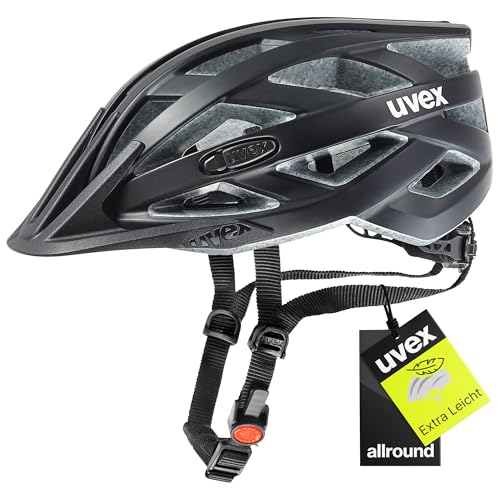 uvex i-vo cc - Leichter Allround-Helm für Damen und Herren - individuelle Größenanpassung - Black matt - 56-60 cm