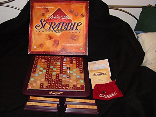 Scrabble Deluxe Turn Table Board Game 1999 Edition