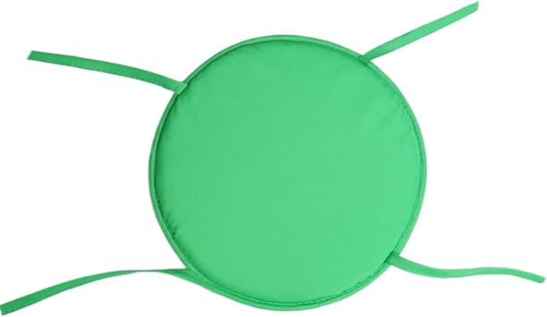 Round Chair Seat Pads, 2 Pcs Circular Waterproof Chair Cushions for Indoor Outdoor Garden Dining Bistro Patio Office Coffee Shop,Navy Blue Green Big