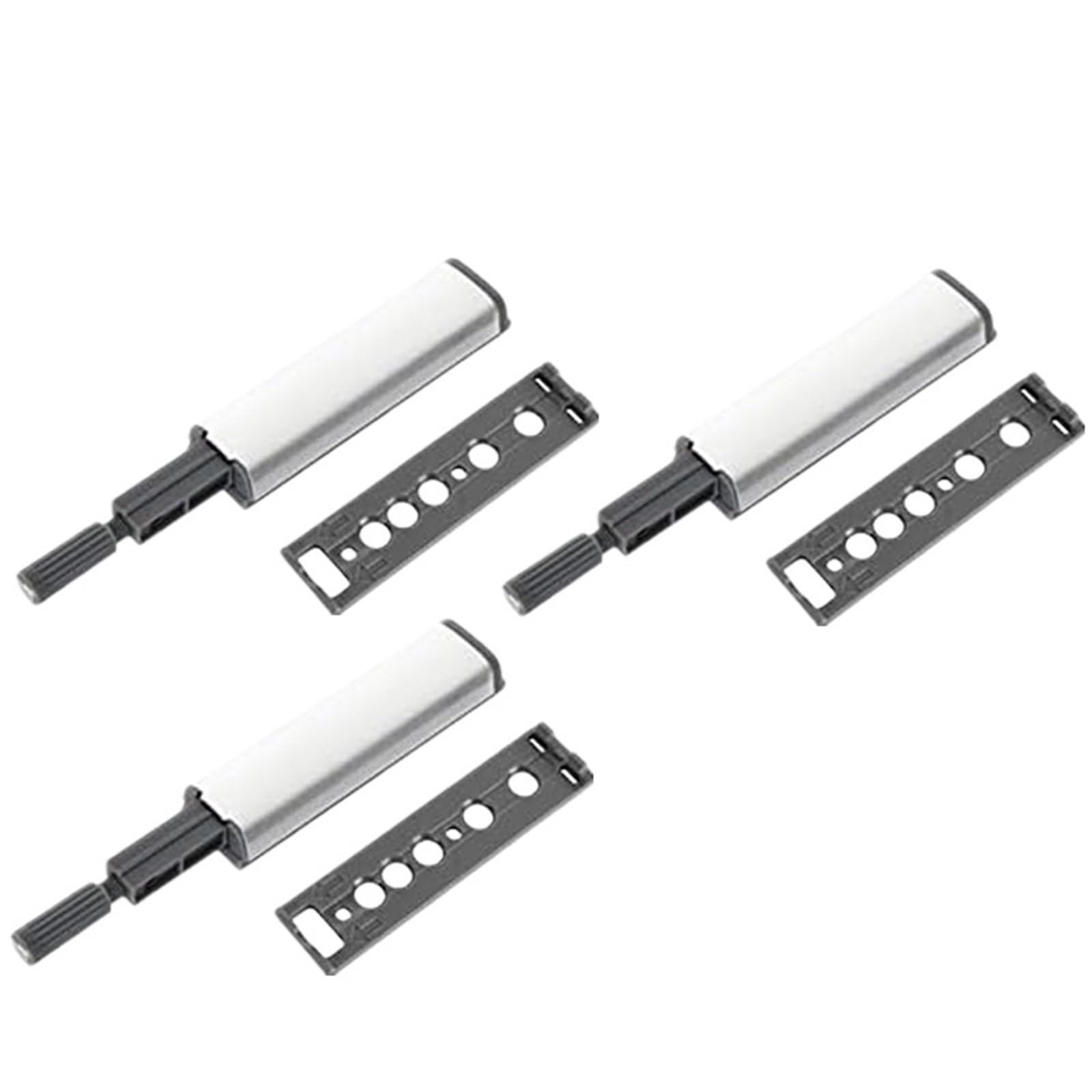 Zuxwux 3Pcs Cabinet Push Latch Cabinet Catches Push To Open For Door Drawer Latches Closer Rebound Hardware(3Pcs)