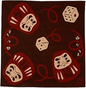 Maedasenko Happy Daruma Furoshiki Taschentuch