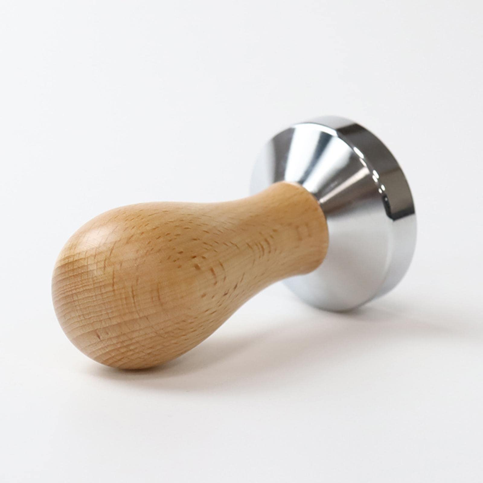 Pressacaffè in Acciaio Inox con Manico in Legno per Una Pressatura Uniforme Del Caffè Macinato per Macchina Espresso con Base Solida E Antiscivolo Ute, 5 pezzi
