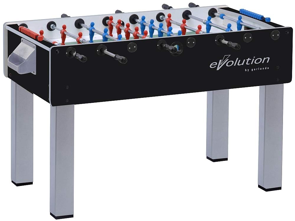 Garlando Calcio Balilla F-200 Evolution Con Aste Rientranti Nero/Argento
