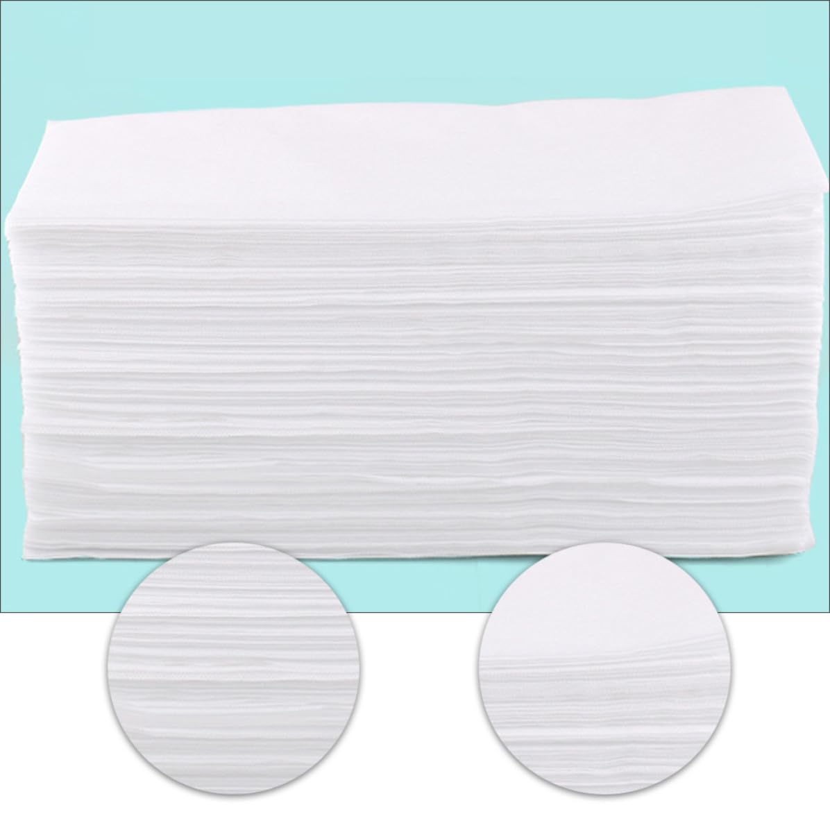 MAGICLULU Asciugamano per Spa Non Tessuto Bianco, Riutilizzabile ed Ecologico, Telo per Piedi da Bagno per Pulizie Domestiche e Saloni, Confezione da 100 Pezzi