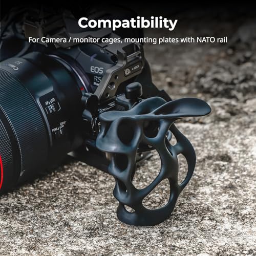 Image of SMALLRIG Seamlessly 360 Rotating Hollow Left-Side Handle with NATO Clamp, Included an NATO Rail, 15kg / 33lb Load, Quick Release for Camera Cages
